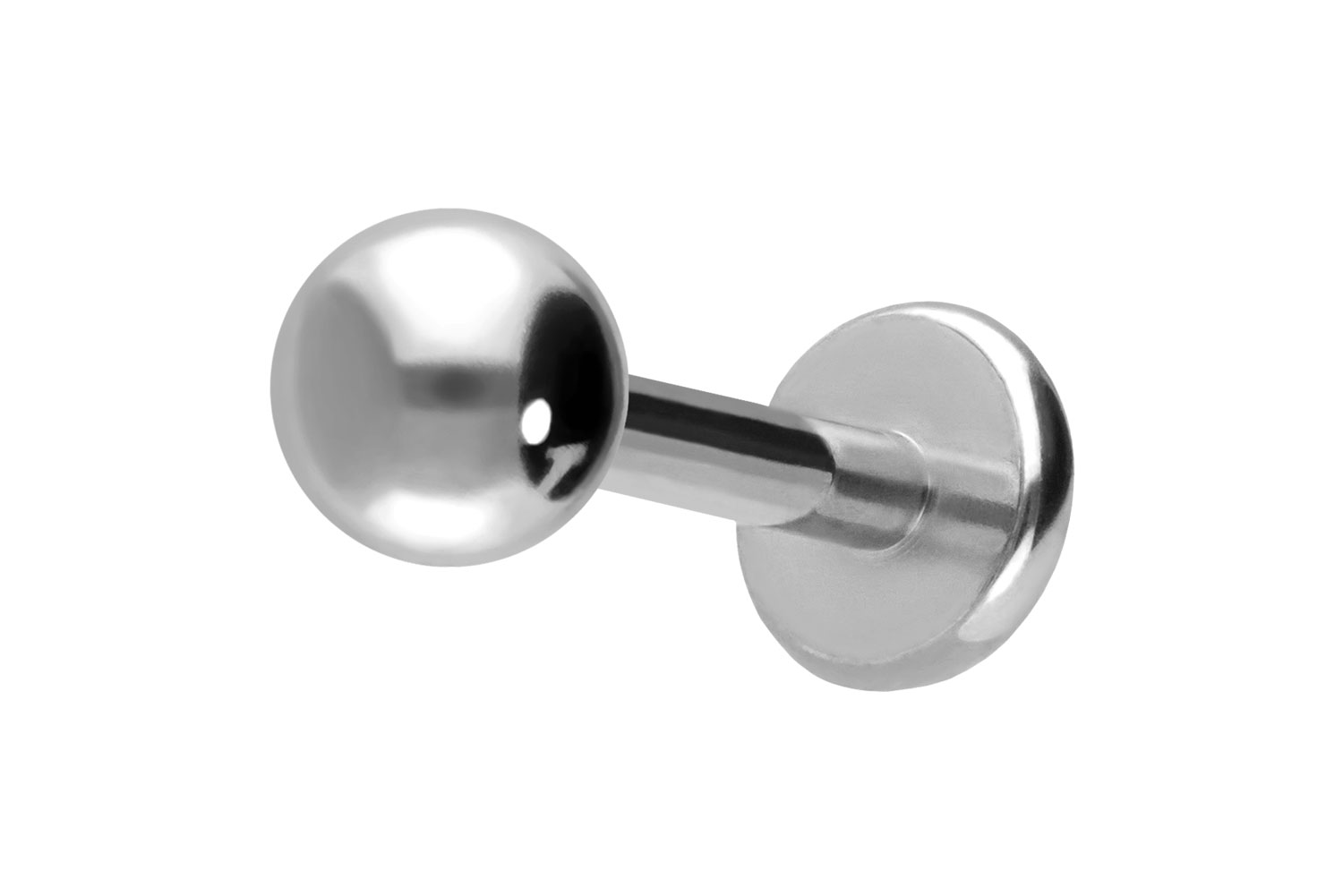 Titan Labret Piercing mit Innengewinde